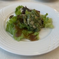バール・エ・リストランテ・タブリエ - 鶏と玉葱の大葉＆バジルマリネ