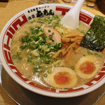 屯ちん - 屯ちん（ラーメン中680円+煮玉子100円・薬味の量多め）