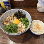 らーめん ほっぺ家 - 料理写真:冷たい平子煮干ぶっかけ 1000円 小ライス 50円