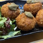 割烹 美乃 - 毛蟹のカニクリームコロッケ！