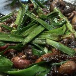 割烹 美乃 - うなぎのキモのレバニラ炒め