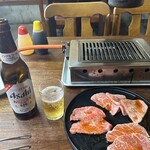 梅よ志 - 料理写真:ノンアルと和牛盛合せ