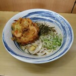 きしめん 住よし JR名古屋駅 新幹線上りホーム店 - かき揚げきしめん(冷)