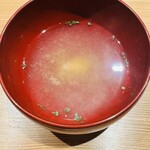 大阪天満宮 鮨とよなが - シジミの味噌汁