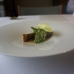 Restaurant Satoshi.F - 大紋羽太　桑名　大和ハマグリと松茸、スダチのソース