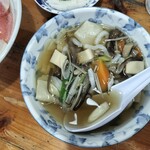 みなと食堂 - せんべい汁200円