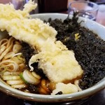 文殊 - イカ天岩のりうどん。