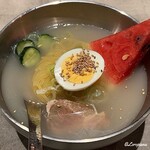 溫八炭火ガーデン - ミニ盛岡冷麺