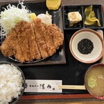 とんかつ清竹 - 上ロースカツ定食
