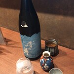 ふくの緒 - 「茨城　月の井　夏純米　半合」（500圓）。