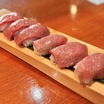 匠家 - 飛騨牛にぎり盛り合わせ６貫