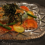 福禄寿 - 赤貝とつぶ貝の生春巻き　旬野菜たっぷり