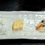 膳所 - 食彩 税所 ＠茅場町 ランチに付く向付