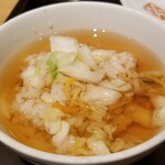 大かまど飯 寅福 - 漬け物茶漬け。
