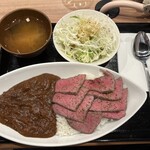 焼肉 稔 - 稔カレーセット　ローストビーフ付　1300円