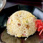 地鶏らーめん 翔鶴 - 半チャーハン