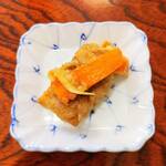 おうちごはん はるね - サ-ビス小鉢（ヒラメの南蛮漬け）