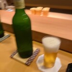 銀座 虎あら - ビールぶれてしまった