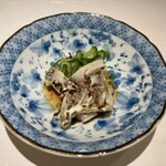 鮨 ひろ海 - 小柴産炙り太刀魚ポン酢がけ