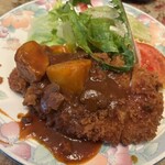 西洋亭 - ロースカツデミソース