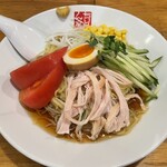 ちりめん亭 - 黒酢の冷やし中華880円(税込み)
