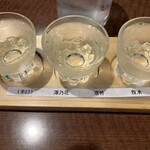 そばダイニング 上仲屋 - 辛口の地酒飲み比べセット