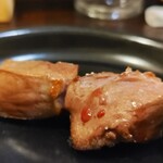 もつ焼き よう - 絶妙な焼き加減で焼いてくれるので、美味しい間に早く食べてね♪