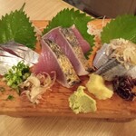 和泉屋 - 青魚三点盛り