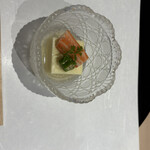 紗和 - 卵豆腐。一口目から美味しい。