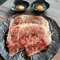 近江うし焼肉 にくTATSU 日本橋室町店 - 極上ロースの焼きすき
                    赤身の焼きすき