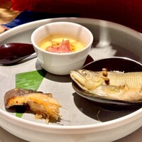RITO - 鰆西京焼き、玉蜀黍の擦り流し、鮎の柔らか煮