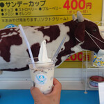 羊ヶ丘ドリーム 赤井川 山中牧場ソフトクリーム - 
