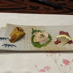 寿司割烹 竹染 - 鹿ソーセージ