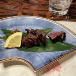 寿司割烹 竹染 - 確か、鹿肉のローストだったかな？？？
