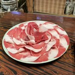 寿司割烹 竹染 - 猪鍋のボタン肉