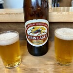 やきとり横丁 - キリンラガービール・大瓶