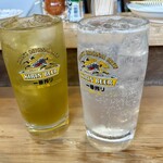 やきとり横丁 - 緑茶ハイ ＆ レモンサワー