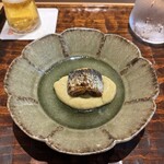 鮨 三心 - 大葉鰯(北海道)ナスピューレ