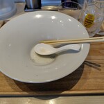 宍道湖しじみ中華蕎麦 琥珀 - 完飲完食 ♪