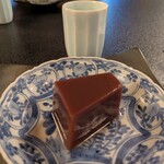 御懐石 志ら玉 - 菓子　水羊羹、薄茶