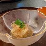 御懐石 志ら玉 - 鉢　幸水、茗荷、クレソン