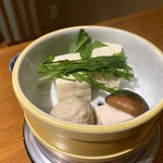 那須温泉　山楽 - 鶏つくね蒸し