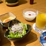 那須温泉　山楽 - サラダやヨーグルトなど