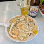龍鳳 - 海老塩餡掛け(0.5玉) 1200円