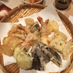 和楽 - 天ぷら盛り合わせ