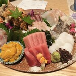 和楽 - 刺身盛り合わせ