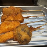 串揚げ居酒屋福々 - 串揚げ５種盛り