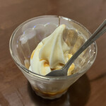 旅館山翠 - デザート　ソフトクリーム　　濃厚すぎ！