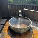 旅館山翠 - 客室の温泉風呂