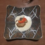 旅館山翠 - 揚げ物　　大根餅揚げ　ミントのソース
